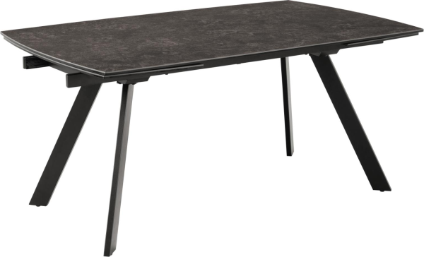 Spisebord Signature Avalora 240Ã97 cm sort Fairbanks keramik med stålstel